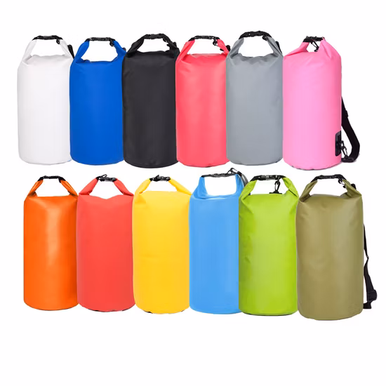 Dfaspo Quality Foldable PVC Waterproof Bag Roll Top Dry Backpack