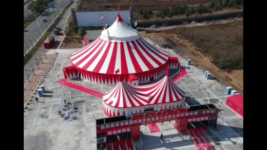 Tente enduite de PVC de grand cadre de polygone extérieur de 30 m pour le parc de cirque